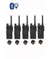 Set van 5 Hytera HP605G DMR UHF IP67 5W GPS, Bluetooth en tafellader