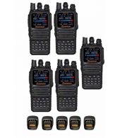 Set van 5 Wouxun KG-UV8H Dualband VHF en UHF IP66 10watt portofoons