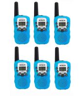 Set van 6 Retevis RT388 walkie talkies lichtblauw
