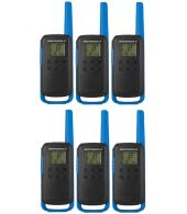 Set van 6 stuks Motorola Talkabout T62 Blauwe PMR446 Portofoons
