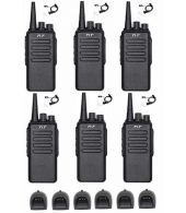 Set van 6 TYT TC-3000A UHF IP55 10Watt met beveiligingoortje