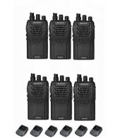 Set van 6 Wouxun KG-UVA1 Dualband VHF en UHF IP55 5Watt portofoons