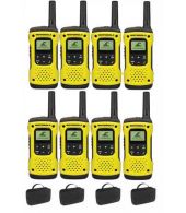 Set van 8 Motorola TLKR T92 H2O IP67 PMR446 Portofoons 