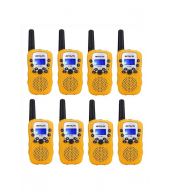 Set van 8 Retevis RT388 walkie talkies geel 