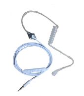 Beveiliging headset Zello Wit met PTT voor Smartphone 3,5mm aansluiting