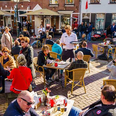 Drukte in de horeca, gebruik een portofoon
