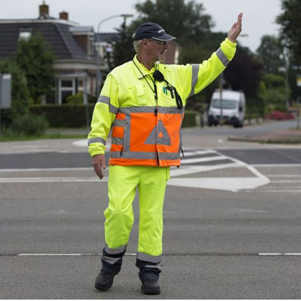Portofoons voor verkeersregelaars
